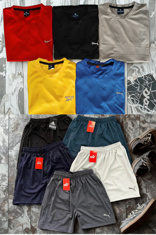5 Lycra T shirt and 5 Lycra shorts 999 only