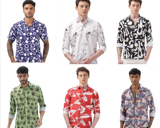 Combo of 4 Printed Shirts Rs. 999 Only