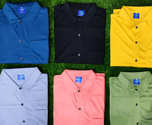 Combo of 6 Lycra Half sleeve Shirts 999 only